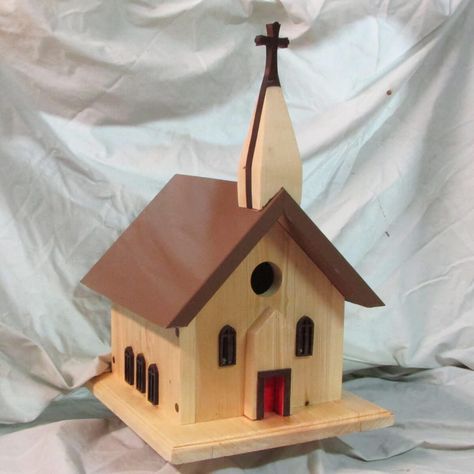 church birdhouse Free Birdhouse Plans, Martin Bird House, Martin Bird, Birdhouse Plans, Bird House Plans Free, Barn Birdhouses, Easy Bird, Bluebird House, Rustic Birdhouse