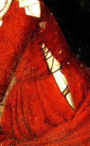 Detail showing where side lacing begins and ends. Dieric Bouts, 15th Century Clothing, 16th Century Clothing, Medieval Garb, Sca Garb, Medieval Woman, Medieval Clothes, Wars Of The Roses, Dress History