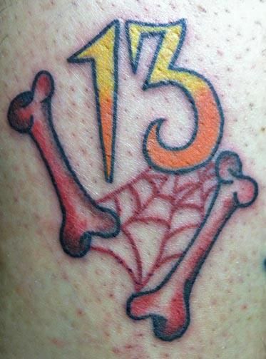 Lucky 13 Tattoo 2024, Birthday Tattoo, 13 Tattoos, Notebook Doodles, Friday 13th, Cross Tattoo Designs, Lucky 13, Tattoo Art Drawings, Road Glide