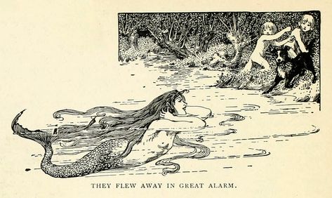 Helen Stratton, Mermaid Illustration, Mermaid Drawings, Mermaid Tattoo, Mermaids And Mermen, Vintage Mermaid, Hans Christian, Fairytale Art, Fortune Teller