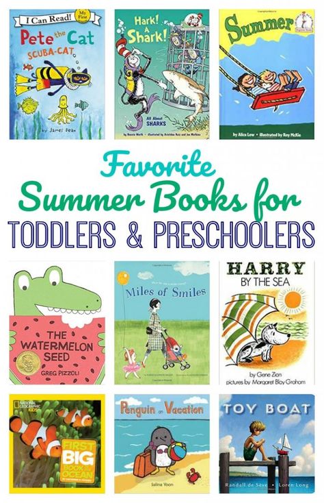 Fun Ways to Prepare for Summer Learning - The Chirping Moms Best Toddler Books, Books For Preschoolers, Summer Activities For Toddlers, Summer Camp Themes, Books For Toddlers, Kids Reading Books, Summer Preschool, Summer Learning, Summer Books