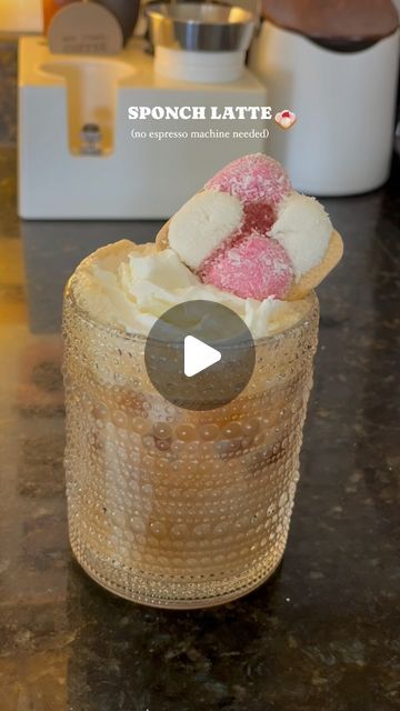 Zuli on Instagram: "Sponch cookies are one of my favorite Mexican cookies!🍓☁️

They’re strawbery, coconut and marshmallow flavored🤤

Heres how to make the latte:
•Add Strawberry and coconut syrup to glass
•Add instant espresso (using @cafebustelo ) + 4oz warm water
then mix.
•Add ice and milk of choice
•Top off with marshmallow whipped cream

Enjoy! 💌

#cafe #cafecito #cafehelado #coffee #icedcoffee #coffeeathome #cafebustelo #sponchcookies #receta #mexican #instantcoffee" Marshmallow Whipped Cream, Mexican Cookies, Instant Espresso, Cafe Bustelo, Coconut Syrup, Iced Latte, Instant Coffee, Iced Coffee, Whipped Cream