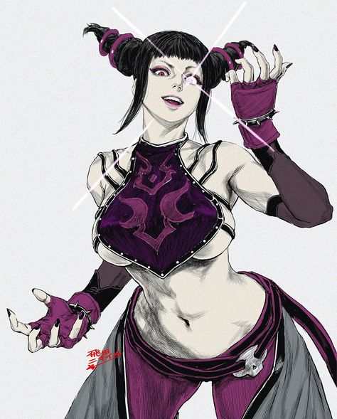 Street Fighter Wallpaper, Juri Street Fighter, Juri Han, Street Fighter Characters, Fighter Girl, Street Fighter Art, Female Fighter, Manga Artist, King Of Fighters