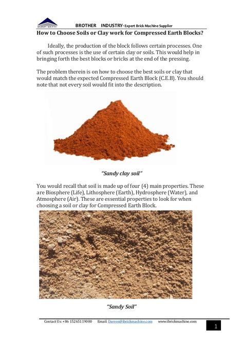 How to choose soil for clay interlocking brick making machine, compressed earth block machine Brick Types, Compressed Earth Block, Decorative Concrete Blocks, Brick Making Machine, Brick Making, Building Design Plan, Brick Projects, Manufactured Stone Veneer, Rammed Earth Wall