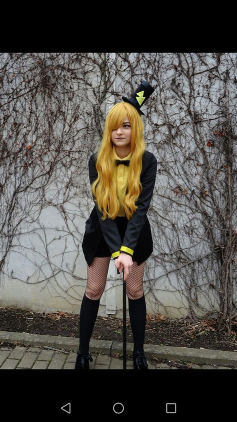 Bill Cypher Makeup, Bill Cipher Cosplay Female, Bipper Cosplay, Bill Cipher Costume, Dipper Cosplay, Bill Cipher Cosplay, Gravity Falls Costumes, Disfraces Ideas, Gravity Falls Cosplay