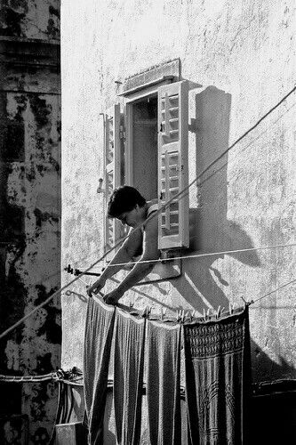 Alex E Proimos Laundry Lines, Washing Line, Window View, Drying Clothes, Clean Laundry, Clothes Line, Sicily, Fresh Air, Clothes Pins