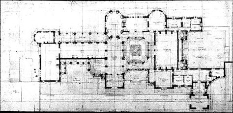 Biltmore Ground Floor Biltmore Library, Castle Floor Plans, Biltmore Estate Interior, Biltmore House Interior, Vanderbilt Houses, Biltmore Estate Asheville Nc, American Castles, Vanderbilt Mansions, Biltmore House