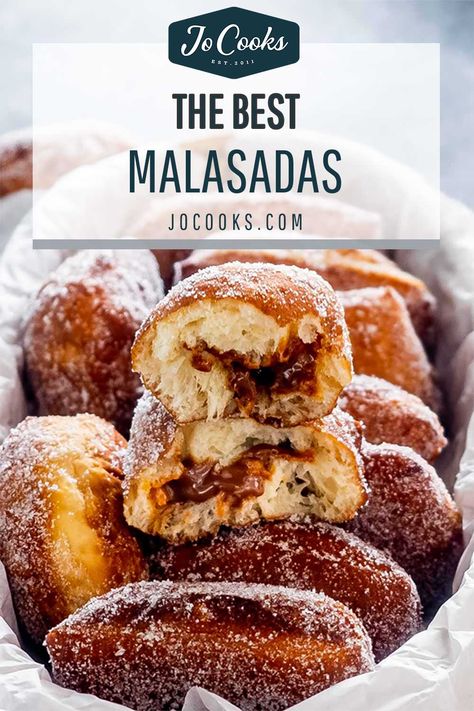 Portuguese Donuts Recipe, Malasadas Recipe Portuguese, Malasadas Recipe Hawaii, Malasadas Recipe, Doughnuts Easy, Beignet Recipe, Sweet Roll Recipe, Jo Cooks, Hawaiian Sweet Rolls