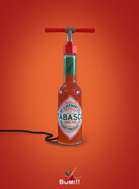 Tabasco Advertising, Tabasco Ads, Design Campaign, 광고 디자인, Publicidad Creativa, Food Graphic Design, Marketing Tactics, Food Packaging Design, Creative Ads