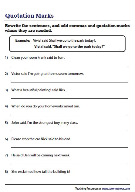 Speech Marks Worksheet Grade 3, Direct Indirect Speech Worksheet, Direct Speech Worksheets, Speech Marks Worksheet, Direct And Indirect Speech Worksheets, Quotation Marks Worksheet, Quotation Marks Rules, Direct Quotes, Speech Worksheets