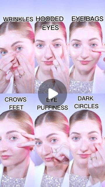 648K views · 26K likes | Valeriia Veksler Face Fitness Nurse on Instagram: "Face Fitness routine for hooded eyes, eye bags, dark circles, and other areas of eyes. 

This is perfect to do before upcoming holidays🎄
Apply moisturizer and repeat each exercise for 30 seconds daily! 

Learn more in my membership system✅

#facefitness #faceyoga #hoodedeyes #darkcircles #eyebags 

Disclaimer: not a medical advice. For education purpose only. Consult with your physician if you have a medical condition." Face Fitness, Instagram Face, Eye Circles, Face Yoga, Hooded Eyes, Eye Bags, Medical Advice, Face Care, 30 Seconds