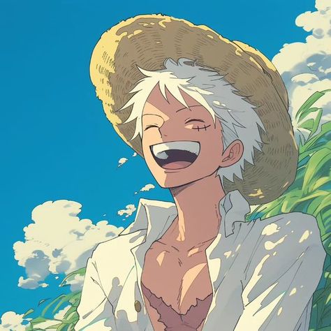 90 Art Style, One Piece Cute Icon, One Piece X Studio Ghibli, One Piece Ghibli, One Piece Studio Ghibli, One Piece Art Style, Luffy Art, Luffy Shanks, Chat Wallpaper Whatsapp