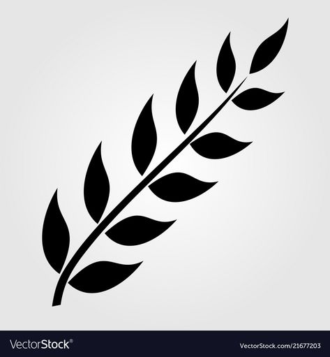 Branch Silhouette, Olive Branch, Maple Leaf Tattoo, High Res, Png Images, Adobe Illustrator, White Background, Vector Images, Vector Free