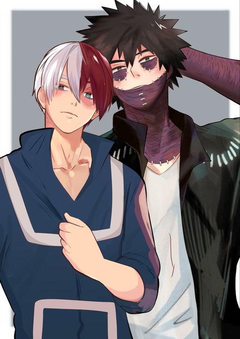 Dabi Shouto Brothers, Todoroki And Dabi Brothers Fanart, Mha Todoroki And Dabi, Todoroki Brothers, Touya Todoroki Kid, Mha Todoroki Family Fanart, Todoroki Siblings, Todoroki Family, Boys Colored Hair