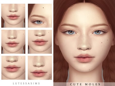 Sims 4 moles cc Sims 4 Moles Patreon, Moles Sims4, Sims 4 Skin Details Moles, Sims 4 Cc Face Moles, Sims 4 Moles, Cute Freckles, Female Lips, Athletic Body, Sims 4 Custom Content