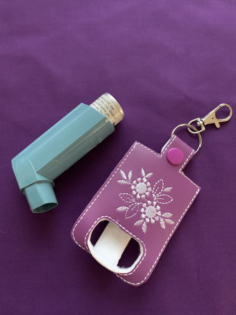 Perfect for holding your inhaler Asthma Inhaler Holder, Inhaler Holder, Inhaler Case, Cupid Valentine, Medical Fashion, Asthma Inhaler, Note Pad Covers, Grunge Pictures, Iphone Wallpaper Lights