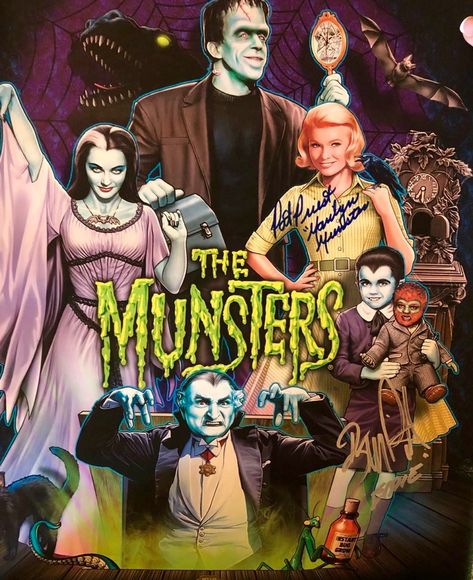 The Munsters Poster, The Munsters Wallpaper, Vampire Eddie, Munster Family, Munsters House, Marilyn Munster, Universal Monsters Art, Munsters Tv Show, Eddie Munster