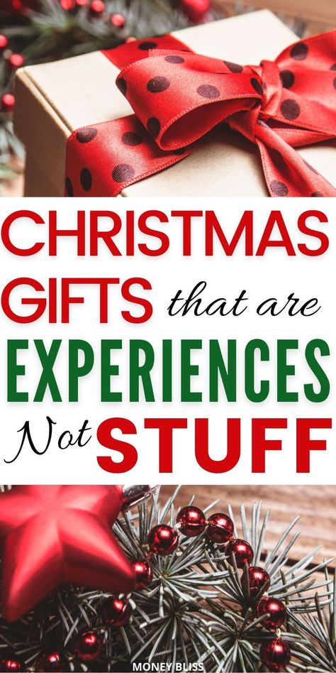 Non Present Christmas Gifts, Creative Ways To Give Christmas Gifts, Christmas Gift Ideas Experiences, Unexpected Christmas Gifts, Experience Ideas For Adults, Christmas Presents To Make For Family, Christmas Gift Ideas Something You Need, Christmas Gifts Family Diy, Travel Gift Wrapping Ideas