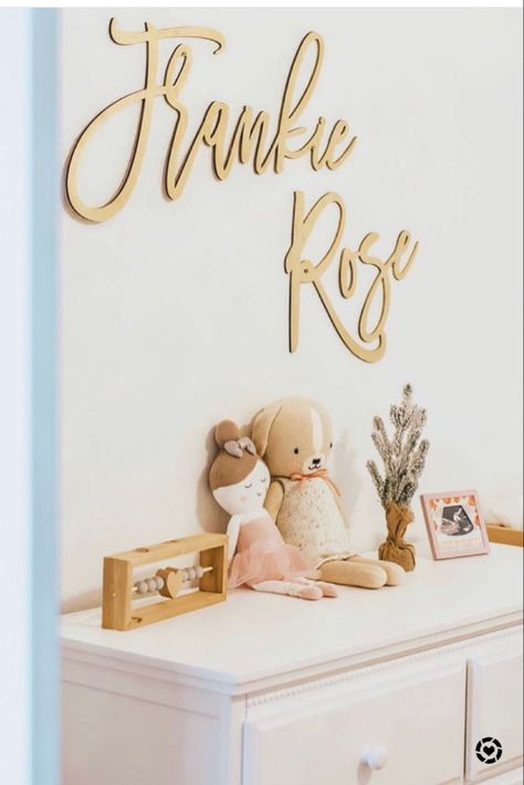 custom name sign for baby nursery 
love this gold custom name sign for my girl’s room! also linked is her white dresser and her natural wood diaper changing table. 

Follow my shop @thesunkissedlife on the @shop.LTK app to shop this post and get my exclusive app-only content!

#liketkit #LTKbaby #LTKkids #LTKGiftGuide
@shop.ltk
http://liketk.it/3qvZy Diaper Changing Table, Custom Name Sign, Nursery Name Sign, Wood Names, White Dresser, Gold Girl, Girl’s Room, Daughters Room, Baby Name Signs