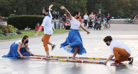 Tinikling Dance Tinikling Dance Philippines, Tinikling Dance, Culture Of The Philippines, Anaerobic Exercise, Dance Studios, Philippines Culture, Female Dancers, Filipino Culture, Cultural Appropriation