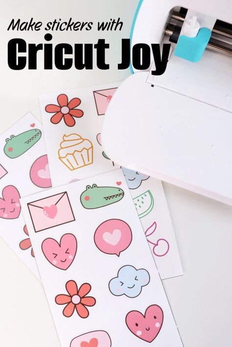 Best Sticker Paper For Cricut, Cricket Joy Projects, Cricut Joy Hacks, Cricut Stickers Ideas, Stickers With Cricut Joy, Cricut Joy Stickers, Make Stickers With Cricut, Cricut Joy Projects, Cricuit Joy