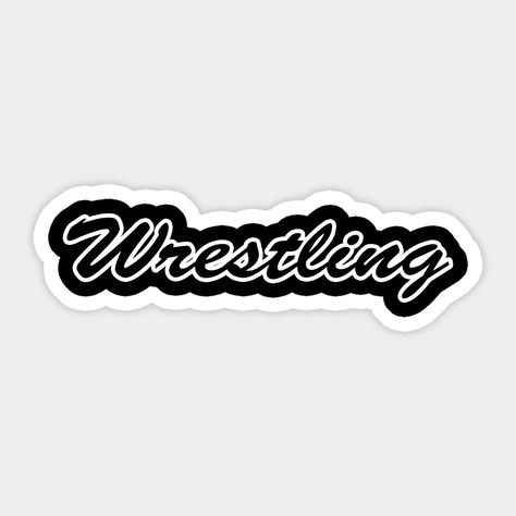 This is a wrestling t-shirt. -- Choose from our vast selection of stickers to match with your favorite design to make the perfect customized sticker/decal. Perfect to put on water bottles, laptops, hard hats, and car windows. Everything from favorite TV show stickers to funny stickers. For men, women, boys, and girls. Wrestling Silhouette, Wrestling Images Clip Art, High School Wrestling Clip Art, Wrestling Sublimation Designs, Wrestling Stickers, Hard Hats, Funny Stickers, Custom Stickers, Favorite Tv Shows