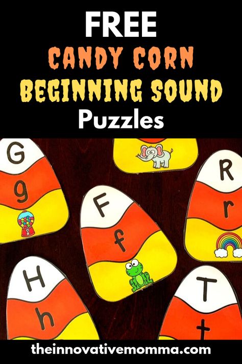 Beginning Sound Activities Kindergarten Literacy Centers, Halloween Reading Centers Kindergarten, Halloween Literacy Preschool, Fine Motor Tracing, Halloween Literacy Centers, Halloween Stations, Teaching Prek, Halloween Literacy, Kindergarten Halloween