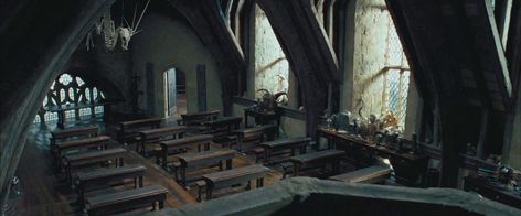 A View From the Hogwarts Bridge — Defense Against the Dark Arts Classroom, Hogwarts... Dark Arts Classroom, Harry Potter Screencaps, Defence Against The Dark Arts, Defense Against The Dark Arts, Arts Classroom, The Prisoner, The Prisoner Of Azkaban, Hogwarts Aesthetic, Prisoner Of Azkaban