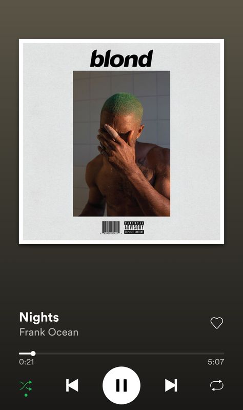 Nights Frank Ocean, Frank Ocean Songs, Frank Ocean Poster, Ocean At Night, Best Song Ever, Cover Art Design, Christian Grey, Frank Ocean, Parental Advisory Explicit Content