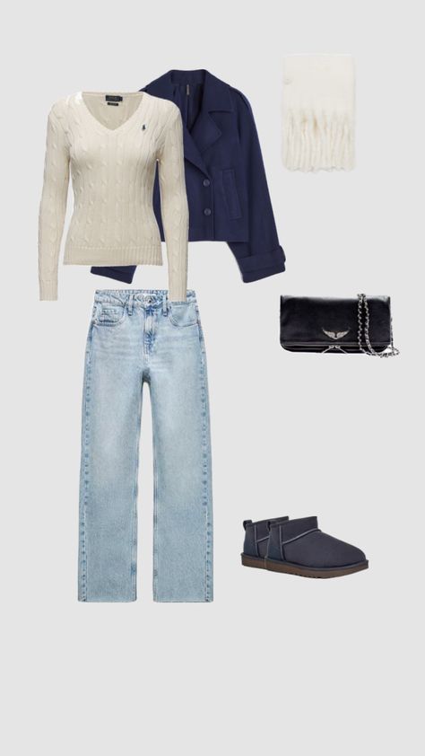 Navy Blue Uggs Outfit, Blue Uggs Outfit, Navy Blue Uggs, Blue Uggs, Uggs Outfit, Winter Outfits, Navy Blue, Navy, Outfit Inspo