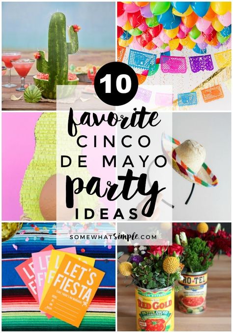 Cinco De Mayo House Warming Party Ideas, Convo De Mayo Party, Fiesta Diy Decorations, 5 De Mayo Party Ideas, Classy Fiesta Theme Party, Fiesta Party Games, Mexican Independence Day Party, Mexican Fiesta Party Ideas, Cinco De Mayo Ideas