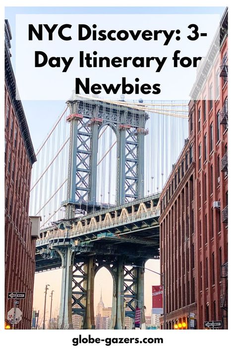 Embark on a NYC discovery with our 3-day itinerary designed for newbies. Immerse yourself in the city's charm, from world-class museums to trendy neighborhoods. This guide ensures a perfect blend of sightseeing and local experiences, providing an ideal introduction to the diverse wonders of New York. Nyc In 3 Days, 3 Days In Nyc Itinerary, New York 3 Day Itinerary, 3 Day Itinerary New York, 3 Days In New York City, New York Weekend Trip, New York Girls Trip, Crazy Bucket List, New York City Itinerary