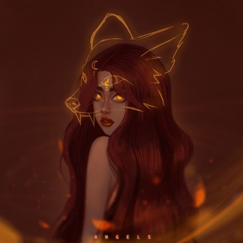 9 Tailed Fox Art Girl, Werefox Art, Fox Woman Art, Fox Aesthetic Drawing, Fox Girl Oc, Fox Girl Character Design, Fox Human Hybrid, Kitsune Art Character Design, Kitsune Pfp