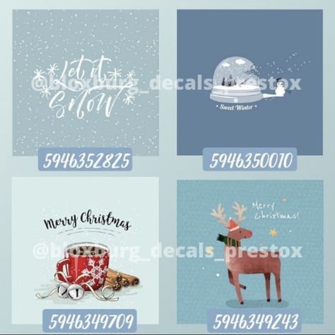 Aesthetic Christmas Decals Bloxburg, Xmas Decals Bloxburg, Letter Decals Bloxburg Code, Snow Decals Bloxburg, Bloxburg Christmas Bedroom Ideas, Bloxburg Bedroom Ideas Christmas, Christmas Decals Bloxburg Codes, Bloxburg Christmas Room, Christmas Codes Bloxburg