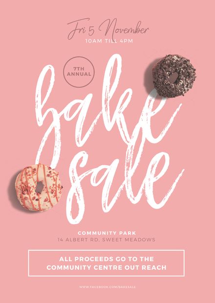 Bake Sale Template, Bake Sale Poster, Donut Images, Kiss Goodbye, Quotes Food, Valentine Poster, Poster Food, Sale Template, Food Recipes Easy