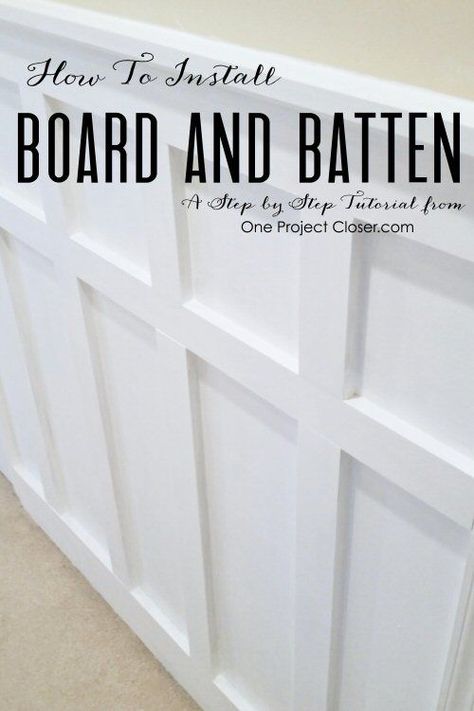 Small Upstairs Hallway, Batten Board, Installing Wainscoting, Wainscoting Ideas, Board Batten, Rectangle Pattern, Board And Batten, Wainscoting, Diy Home Improvement