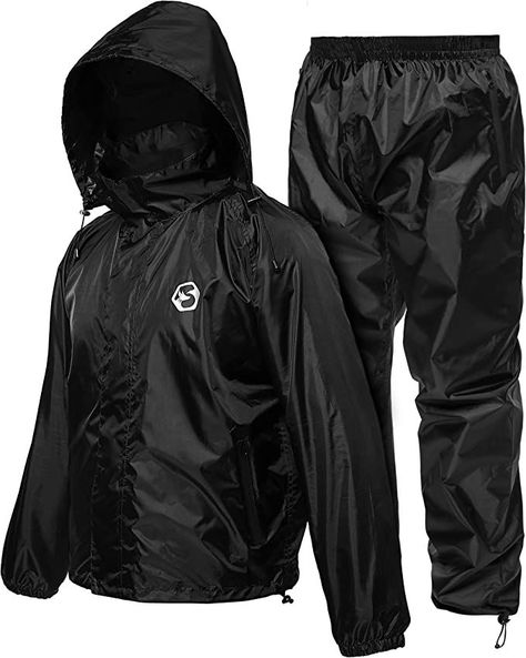 Foxelli Rain Suit – Waterproof Rain Gear for Men & Women, Lightweight Rain Suits for Fishing, Golf, Motorcycle A Drop Of Water, Rain Suits, Rain Suit, Suit For Men, Rain Pants, Rain Gear, It Goes On, Wet Weather, Play Golf