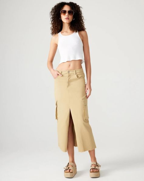 swipe to shop the best summer midi & maxi skirts 🤍 #midiskirt #maxiskirt #bostonshopping #bostonboutique Apparel Merchandising, Top Skirt Set, Swimwear Sets, Top Pants Set, Cargo Skirt, Strapless Tops, Women Midi, Spring Wardrobe, One Shoulder Tops