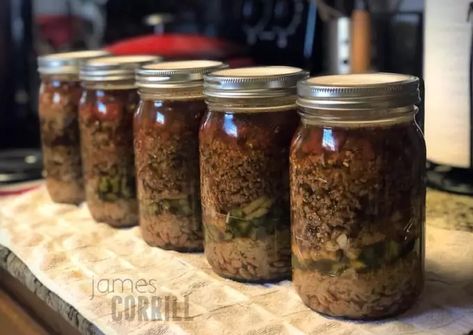 Burrito in a Jar Recipe by King-Crimson - Cookpad Canned Meals In A Jar Pressure, Pressure Can Meals In A Jar, Canned Burrito In A Jar, Burritos In A Jar Canning, Pressure Canning Meals In A Jar Recipes, Canning Meals In Jars, Canning Burrito In A Jar, Canning Mexican Food, Pressure Canned Meals