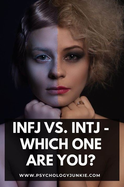 Are you an INFJ or an INTJ? Read this in-depth article to find out! #MBTI #INFJ #INTJ Entj And Infj, Accurate Personality Test, Infj Intj, Mbti Infj, Intj Women, Introverted Thinking, Introvert Personality, Intj And Infj, Infj Personality Type