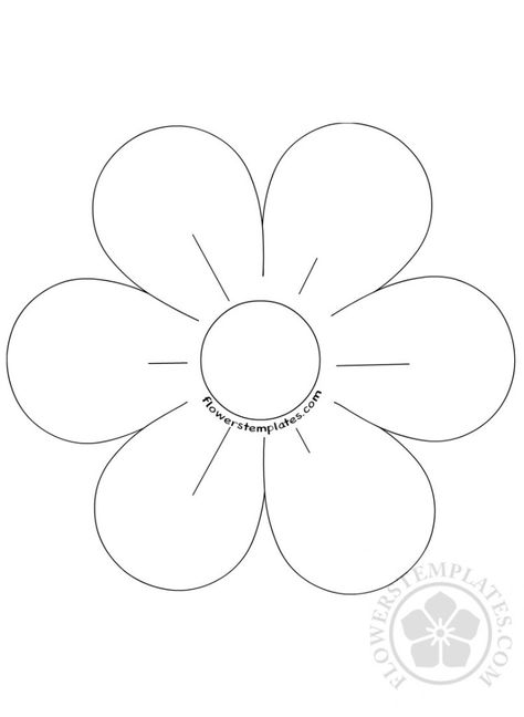 http://flowerstemplates.com/6-petal-flower-template-coloring-page/ Six Petal Flower Template, 6 Petal Flower Template, Beading Stencils, Punch Toka, Coloring Page Flowers, Printable Flower Pattern, 6 Petal Flower, Petal Template, Flower Templates Printable Free