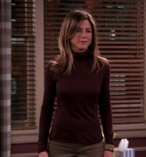 Rachel Season 9 Hair, Rachel Green Season 9 Hair, Rachel Haircut Friends, Jennifer Aniston Hair Color, Rachel Green Hair, Rachel Haircut, Rachel Hair, Friends Outfit, Rachel Green Outfits