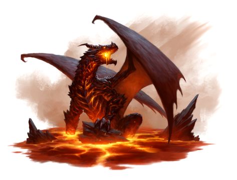 Magma Dragon Art, Dnd Ancient Dragon, Dnd Dragon Art, Volcanic Dragon, Magma Dragon, Lava Dragon, Flame Dragon, Pathfinder 2e, Legendary Dragons