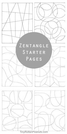 Tiny Rotten Peanuts | Zentangle Patterns and Starter Pages | http://tinyrottenpeanuts.com Zantangle Art, Easy Zentangle, Zentangle Kunst, Zen Tangles, Zentangle Tutorial, Tangle Doodle, Zentangle Designs, Tangle Art, Patterns Design