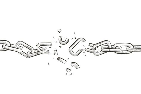 Broken Chain Illustration, Chain Illustration, Vector Line Illustration, Chain Tattoo, Black Lives Matter Art, Armband Tattoos, Forarm Tattoos, Black White Vintage, Black And White Vintage