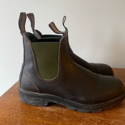 Blundstones Chelsea 500 Stout Brown / Olive Green. Size 5 Which Is Us Size 8 Women’s Purchased These Brand New And Barely Worn . Just Downsizing . Blundstone Shoes, Size 8 Women, Olive Green, Chelsea, Brand New, Green, Women Shopping, Color, Chelsea Fc