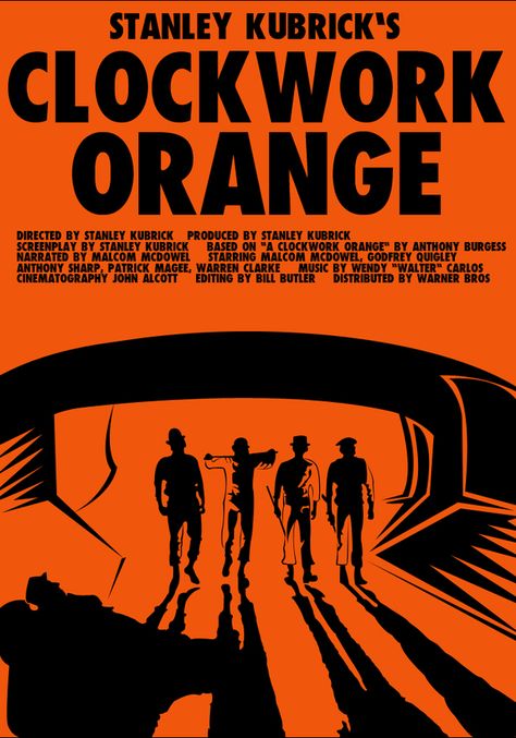 Clockwork Orange Movie Poster, Orange Poster Design, Orange Movie Poster, A Clockwork Orange Poster, Clock Work Orange, Clockwork Orange Film, A Clockwork Orange Movie, Clockwork Orange Quotes, Famous Movie Posters