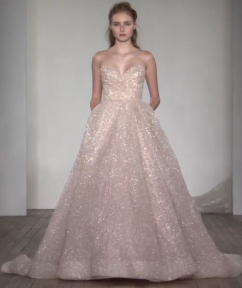 Lazaro Harlow Gown, Pink Lazaro Wedding Dress, Lazaro Dress, Lazaro Wedding Dress, Lazaro Bridal, Lace Gown, Ball Gown Wedding Dress, Dream Dress, Ball Gowns