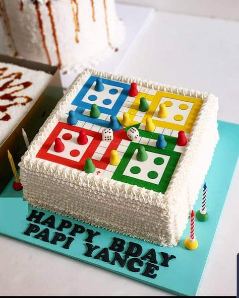 Ludo Cake, Cake Designs For Boy, Cake Designs For Kids, Birthday Cake For Mom, Birthday Cake For Husband, Fruity Cake, Rainbow Birthday Cake, Cool Cake Designs, Mini Tortillas