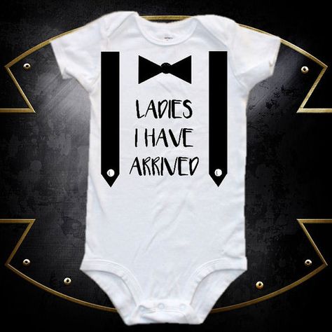 Hey, I found this really awesome Etsy listing at https://www.etsy.com/listing/449598274/funny-baby-onesie-ladies-i-have-arrived Infant Onesie Ideas, Boy Onesie Ideas, Newborn Onesie Ideas, Baby Onsies Ideas Funny, Baby Boy Onesies Vinyl, Cricut Baby Onesie, Baby Onesies For Boys, Funny Baby Onesies Boy, Onesie Ideas